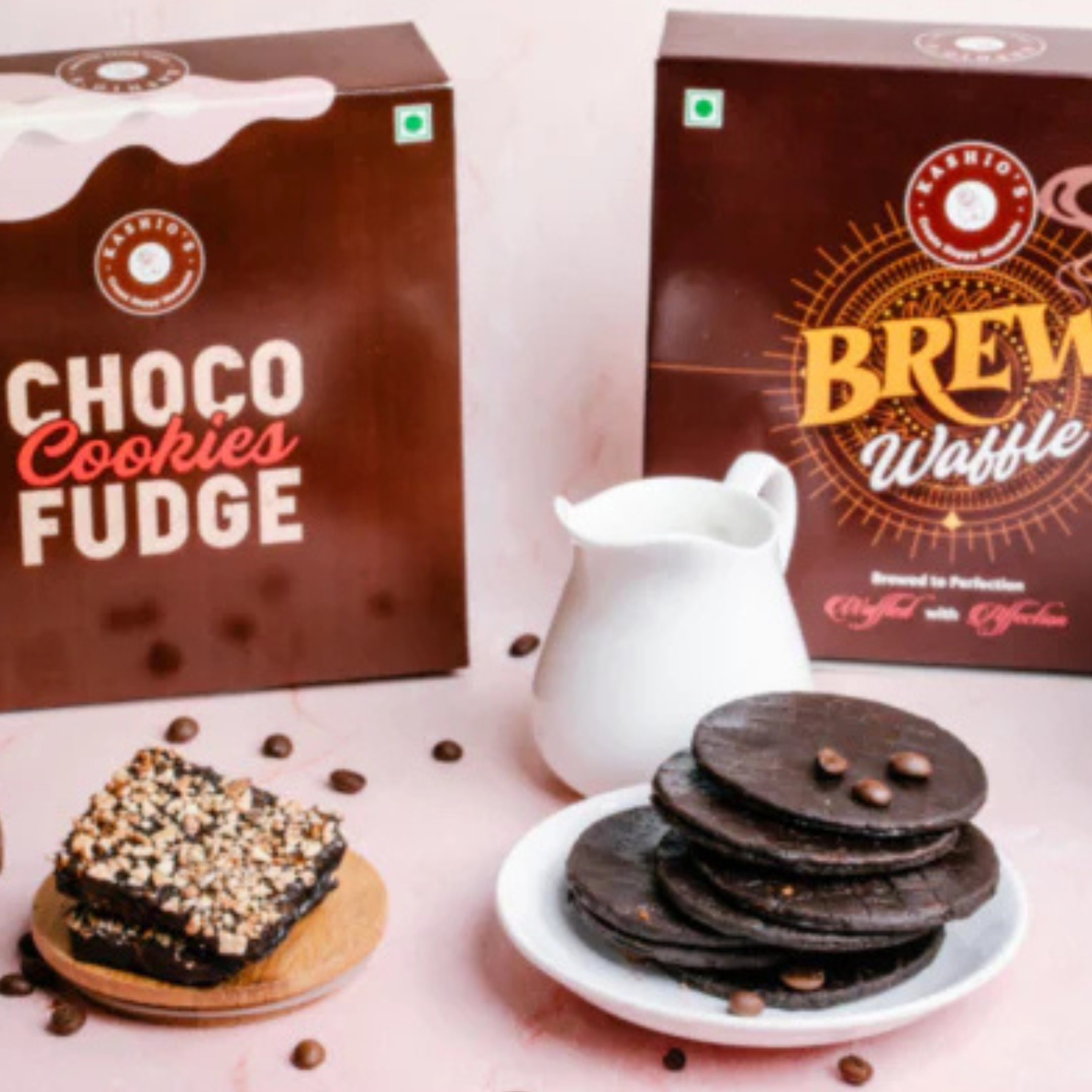 Choco Fudge Wafer Cookies + Brew Waffle